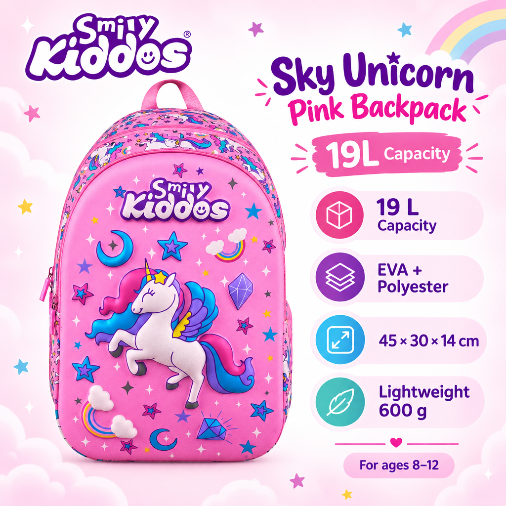 Sky Unicorn EVA Shell Backpack – Pink