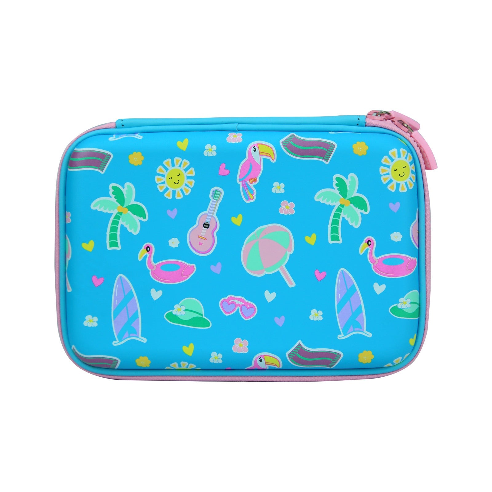 Scented Hardtop Single Compartment Pencil Case - Light Blue