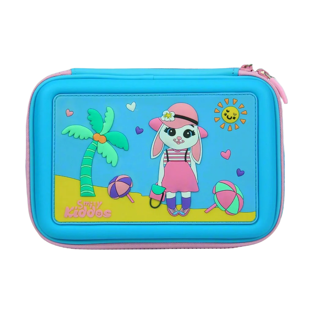 Scented Hardtop Single Compartment Pencil Case - Light Blue