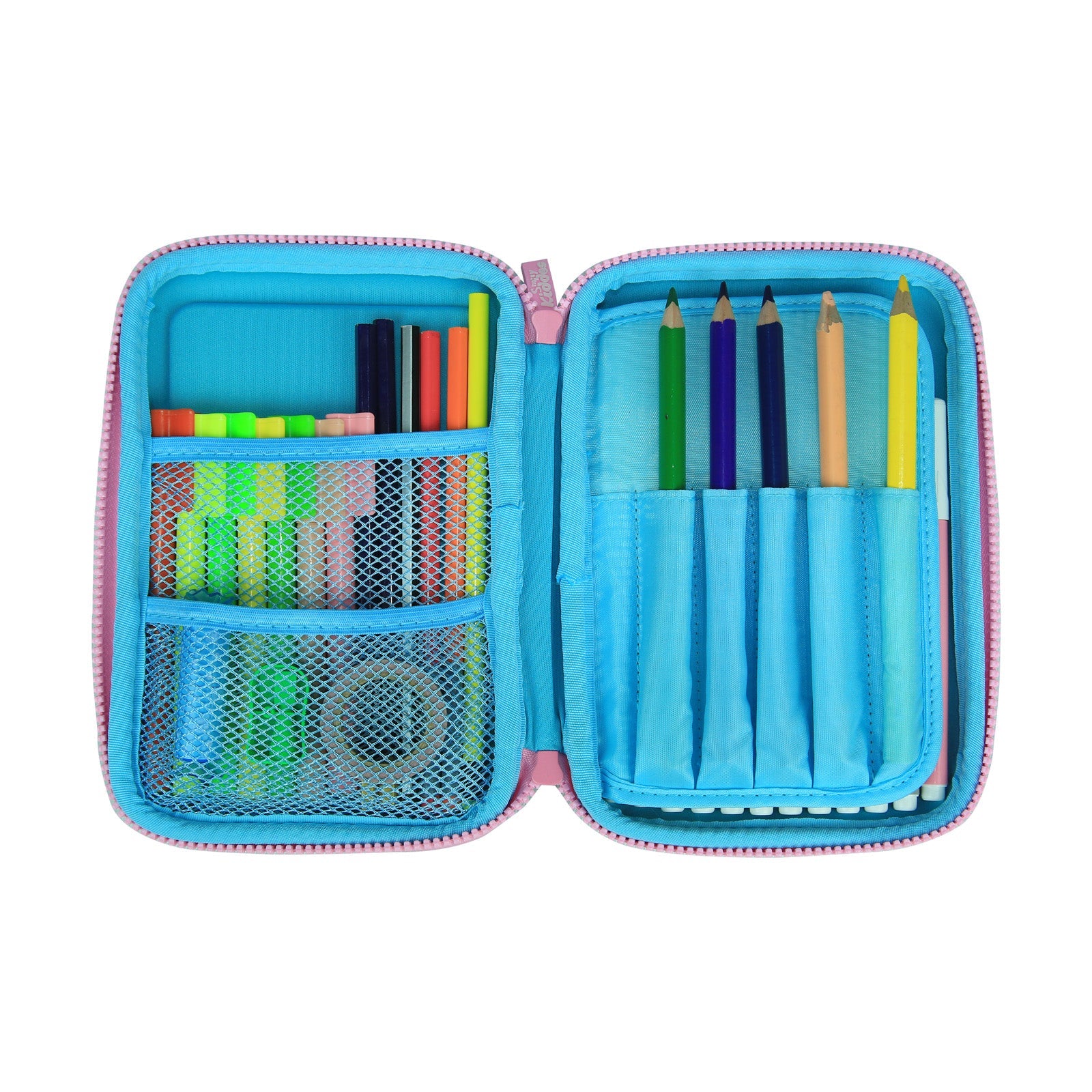 Scented Hardtop Single Compartment Pencil Case - Light Blue
