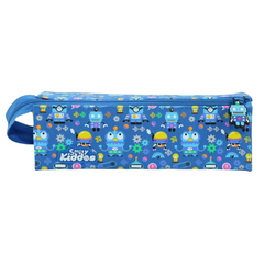 Smily Kiddos Tray Pencil Case Crazy Robot Theme Blue