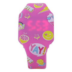 Stylish Kids Digital Watch - Pink