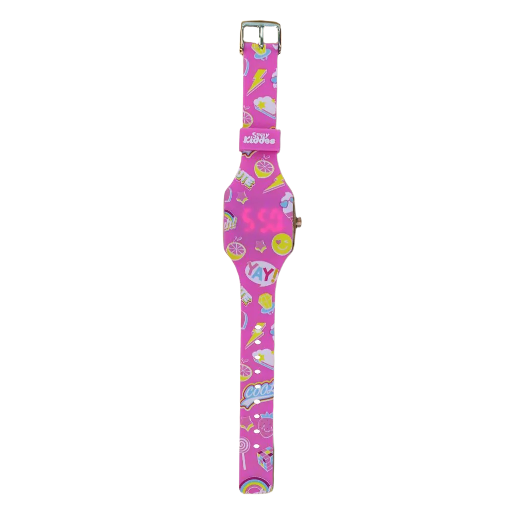Stylish Kids Digital Watch - Pink