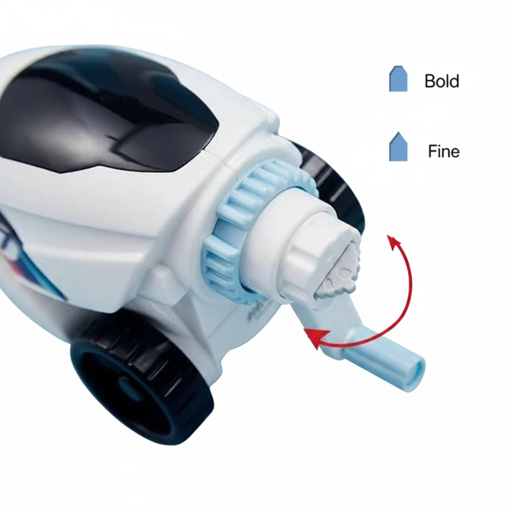 Smily Kiddos Space Car Pencil Sharpener - Light Blue