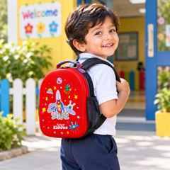EVA Preschool Backpack - Space Theme - Red