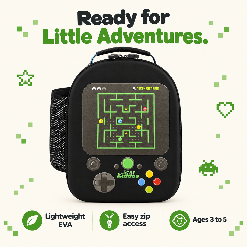 EVA Preschool Backpack Video Game - Black