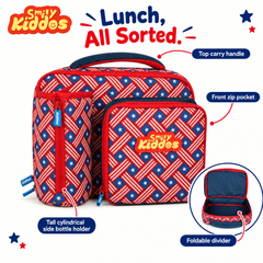 Multi Compartment Lunch Bag - American Hero Theme