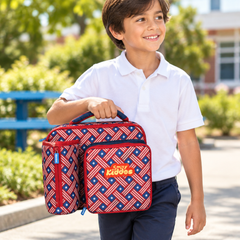 Multi Compartment Lunch Bag - American Hero Theme