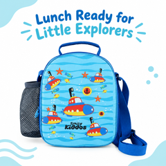 Hardtop Eva Lunch Bag - Submarine Theme - Light Blue