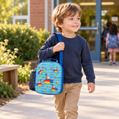 Hardtop Eva Lunch Bag - Submarine Theme - Light Blue