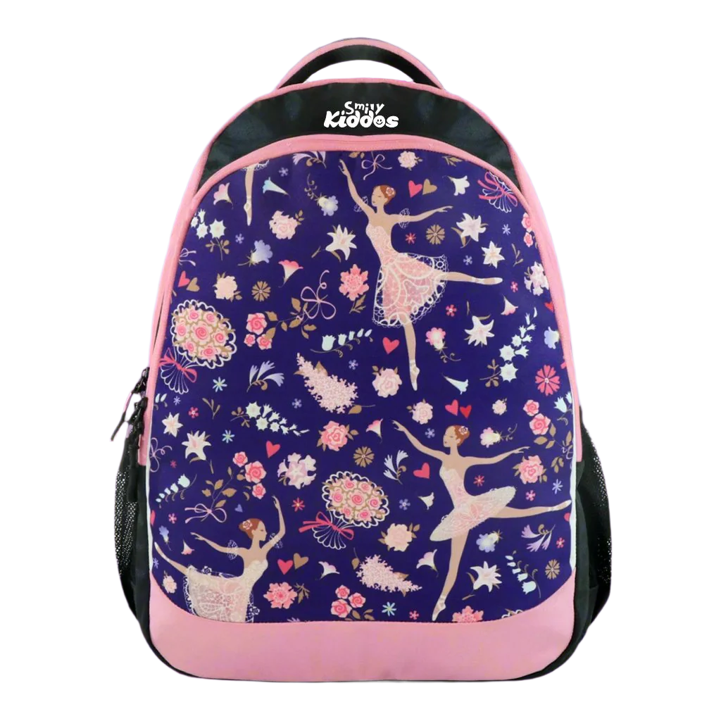 Smily Kiddos Junior Ballerina Violet School Backpack