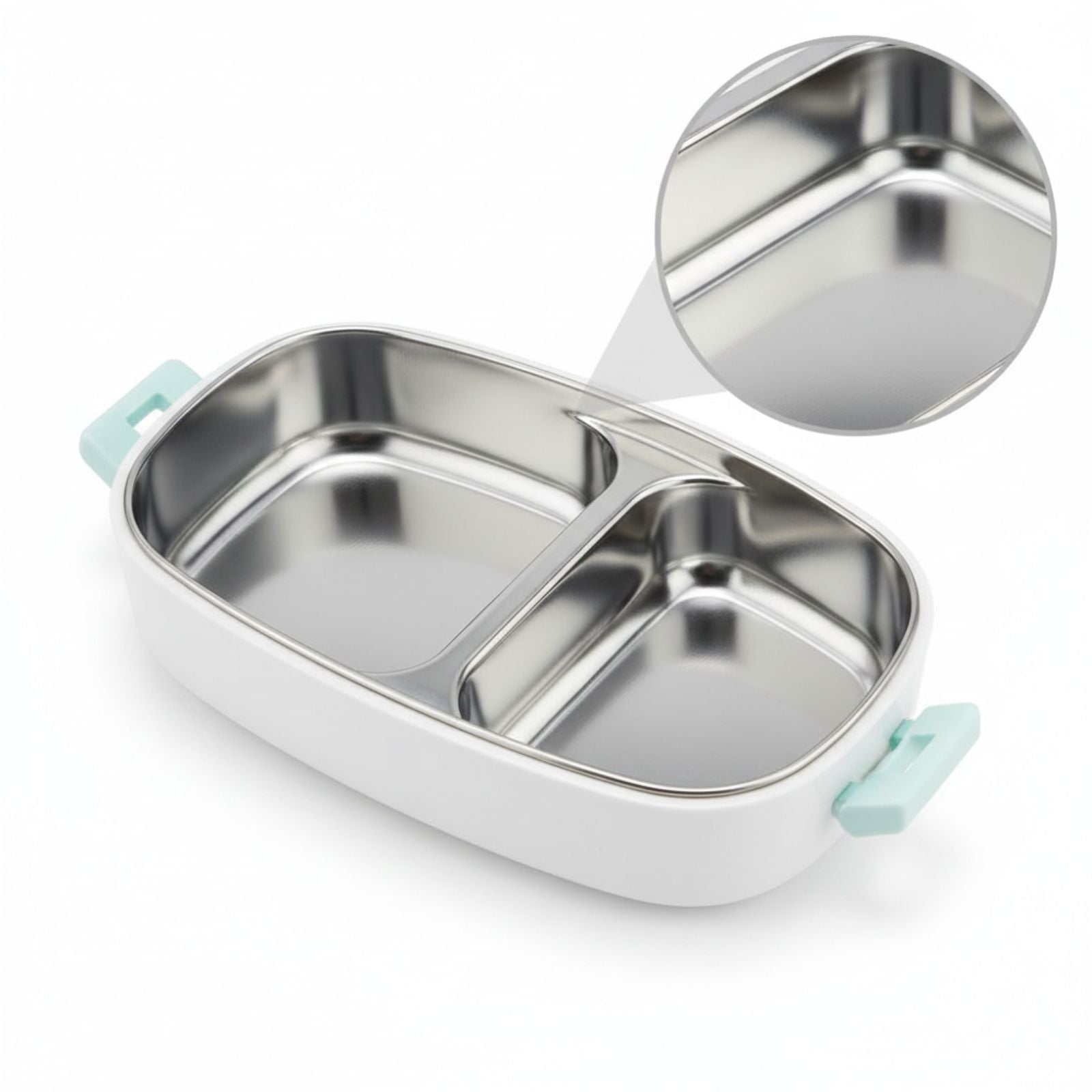 Small Stainless Steel Lunch Box - Mermaid Theme - Blue