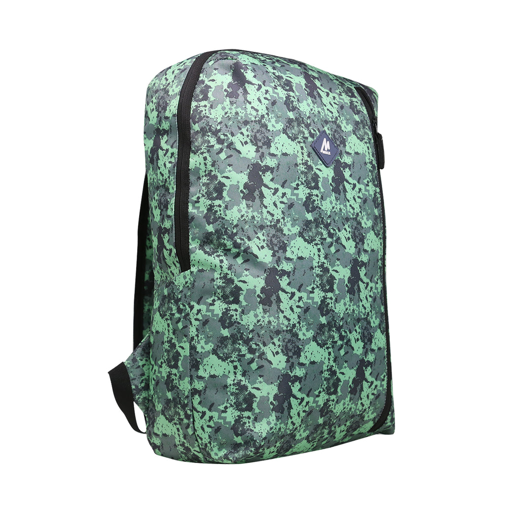 Mike City Backpack V2 Abstract Print - Green