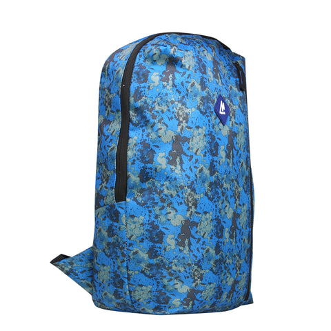 Image of Mike City Backpack V2 Abstract Print - Blue