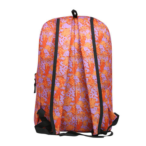Image of Mike City Backpack V2 Abstract Print - Orange