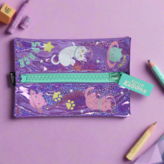 Smily Kidoos Big Zipper Pouch - Space Cat