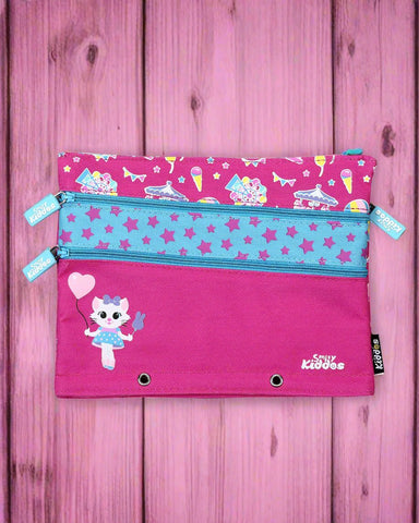 Image of Smily Kiddos Fancy A5 Pencil Case pink