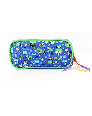 Image of Fancy Transparent Pencil Case Blue