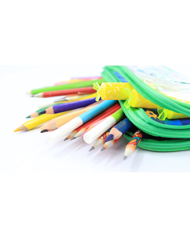 Image of Fancy Transparent Pencil Case Blue