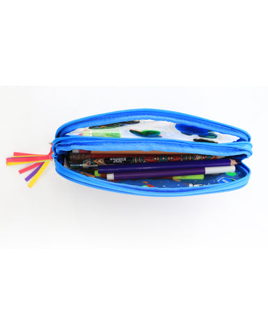 Image of Fancy Transparent Pencil Case Black
