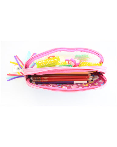 Image of Fancy Transparent Pencil Case Light Blue