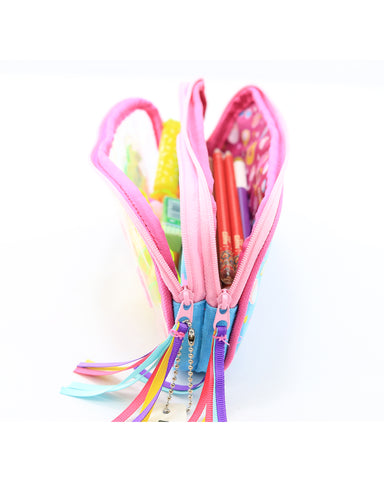 Image of Fancy Transparent Pencil Case Light Blue