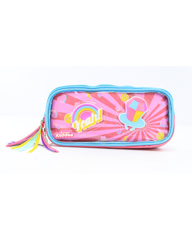 Image of Smily Kiddos Fancy Transparent Pencil Case Pink