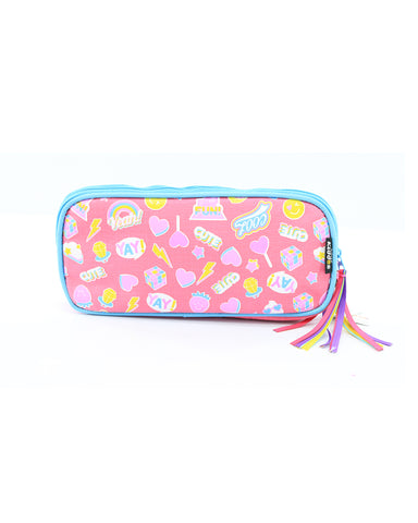 Image of Fancy Transparent Pencil Case Pink