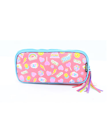 Image of Smily Kiddos Fancy Transparent Pencil Case Pink