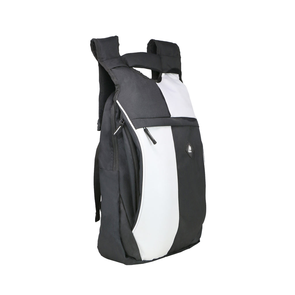 Mike Multi purpose Laptop Backpack - White & Black