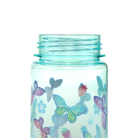 Image of Smily Kiddos Straight Water Bottle With Flip Top Nozzle Butterfly