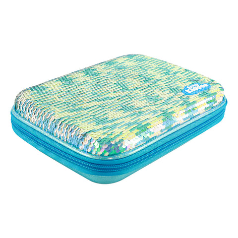 Image of Smily kiddos Bling pencil case Rain Bow unicorn Light Blue