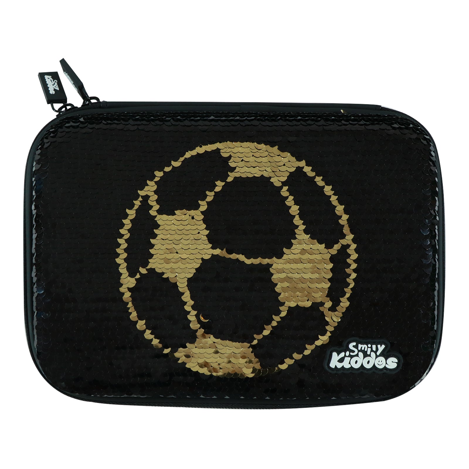 Smily kiddos Bling pencil case Football Black