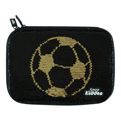 Smily kiddos Bling pencil case Football Black