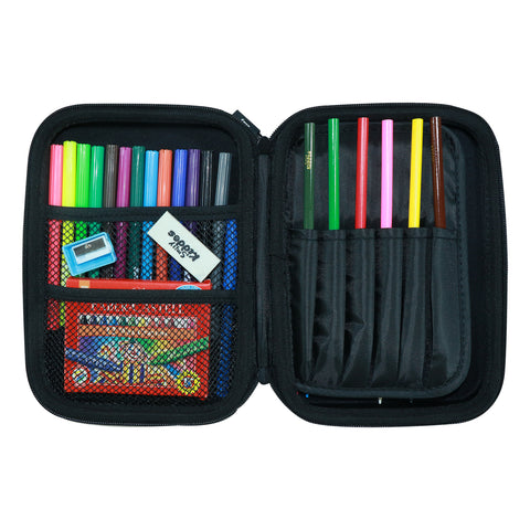 Image of Smily kiddos Bling pencil case Football Black