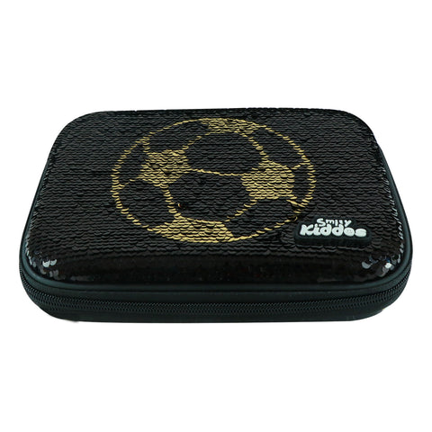 Image of Smily kiddos Bling pencil case Football Black