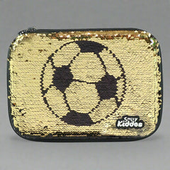 Smily kiddos Bling pencil case Football Black