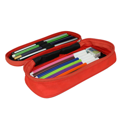 Image of Smily Kiddos Combo| Steel water bottle | Lunch Bag | Pencil Pouch | Red