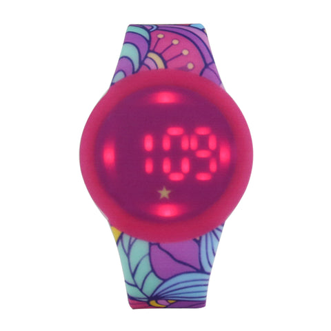 Image of Smily Kiddos Fancy Digital watch- Pink- yellow