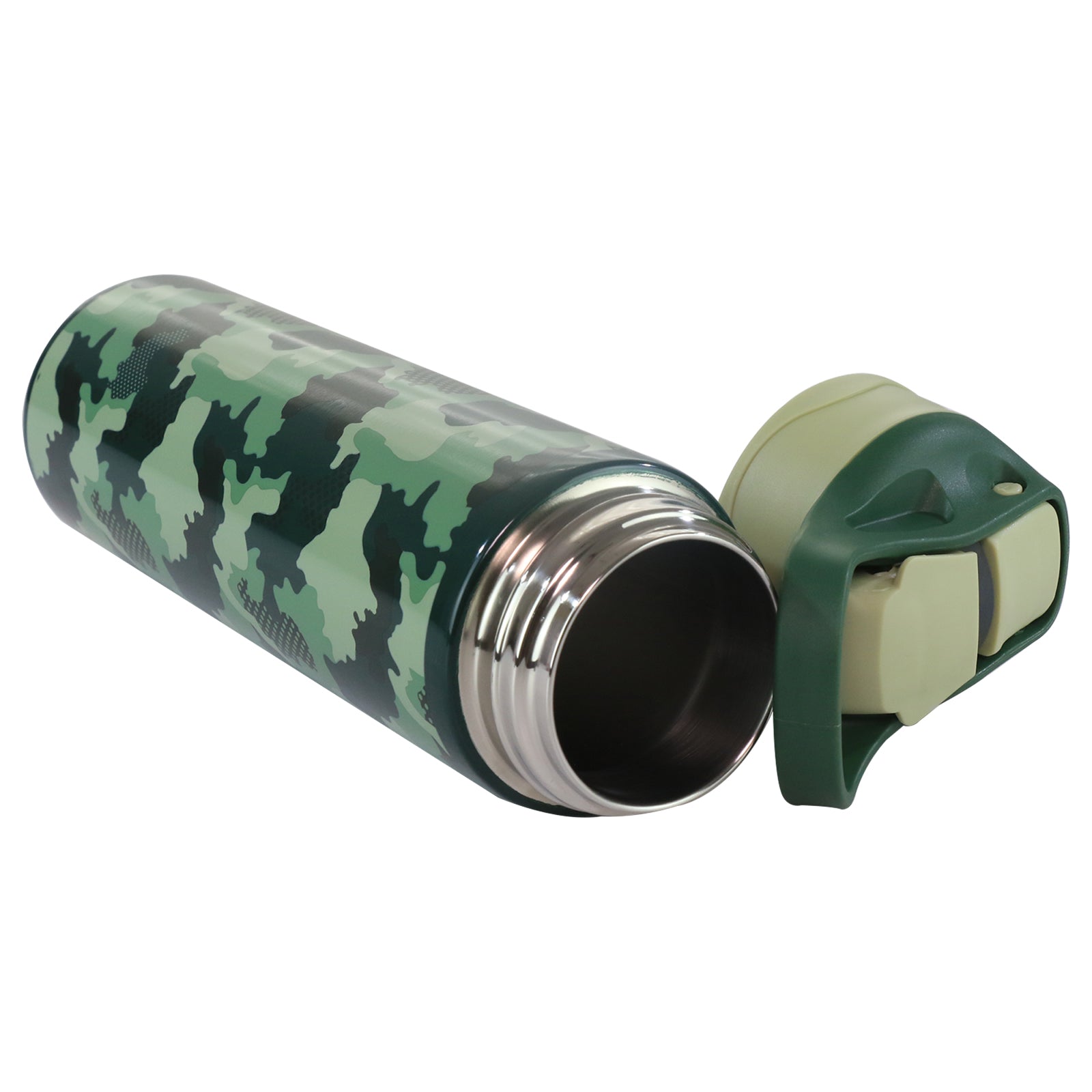 Smily Kiddos Insulated Water Bottle 600ml : Butterfly/Camo Theme (Pack of 2)