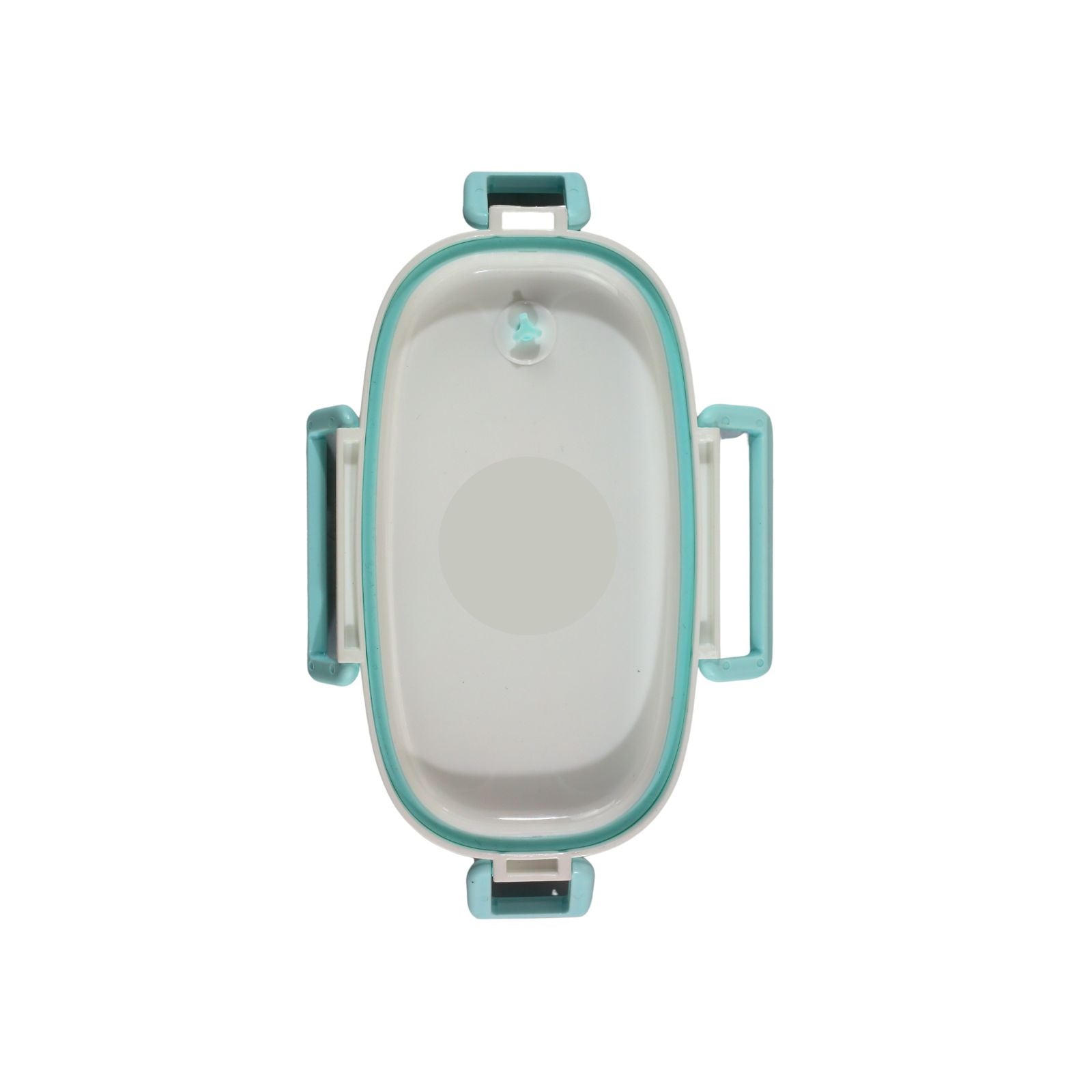 Smily kiddos Stainless Steel Lunch Box Small Rainbow Panda Theme - Light Blue 3+ years