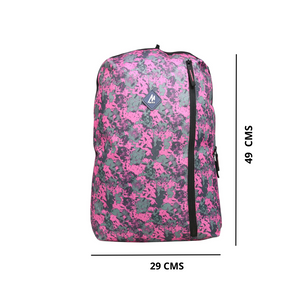 Mike City Backpack V2 Abstract Print - Pink