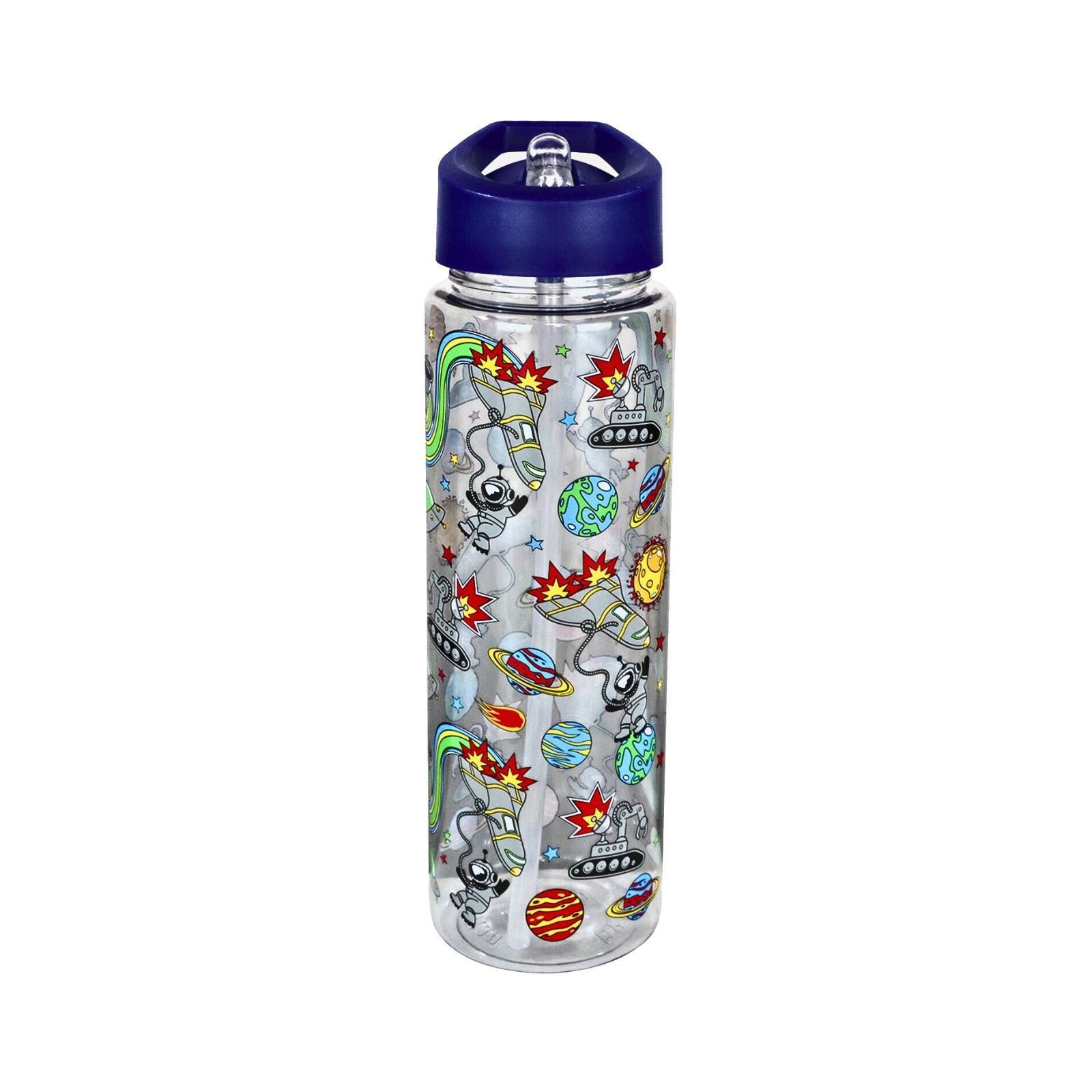 Sipper Bottle 750 ml - Space Theme blue water bottle school