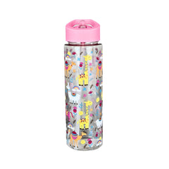 Sipper Bottle 750 ml Lama Theme Pink with straw