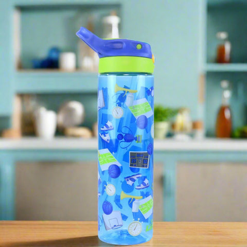 Image of Smily kiddos Sipper Bottle 750 ml - Basket Ball Theme Blue