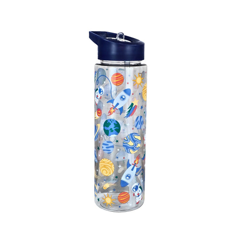 Image of Smily kiddos Sipper Bottle 750 ml - Space Theme |  Navy Blue