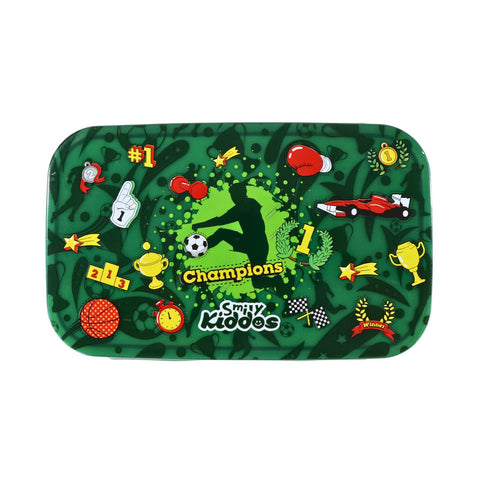 Image of Smily Kiddos Small Brunch Stainless Steel Lunch Box - Sports Theme Green