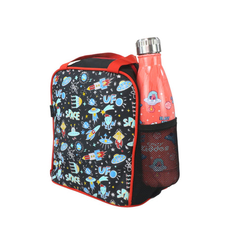 Image of Smily Kiddos Combo Lunch Bag Steel Water Bottles
