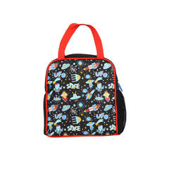 Smily Space theme combo-backpack, sling bag, messenger bag, lunch bag and pouch