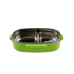 Smily kiddos Stainless Steel Lunch Box Small Holiday Shark Theme - Green 3+ years